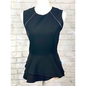 NEW Asymmetrical Peplum Sleeveless Blouse